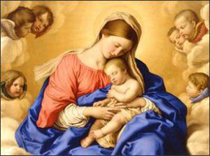 Mary and baby Jesus pretty