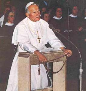 Pope John Paul II and rosary