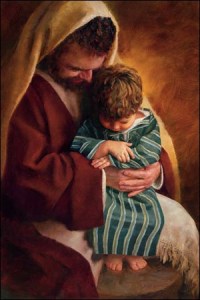 St. Joseph and little boy Jesus