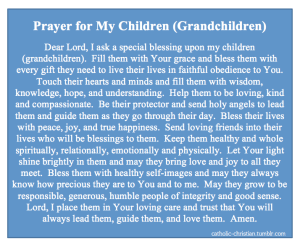 Prayer for Children and Grandchildren